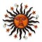 G128 24 in Sun Face Metal Wall Art Decor | Cute Sun Face Metal Wall Sculpture Statues Wall Art Hanging Decoration for Indoor Outdoor, Garden, Home, Farmhouse, Fence Balcony Patio and Bedroom